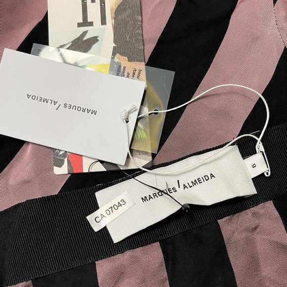 NWT - Marques’ Almeida Loop Asymmetric Draped Skirt - Made in Portugal - Size 6 - Picture 9 of 11